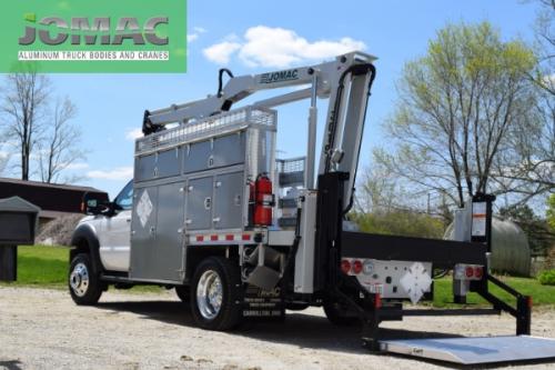 Propane Service Truck Bodies with liftgate