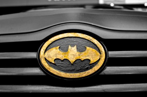 car superhero symbol batman