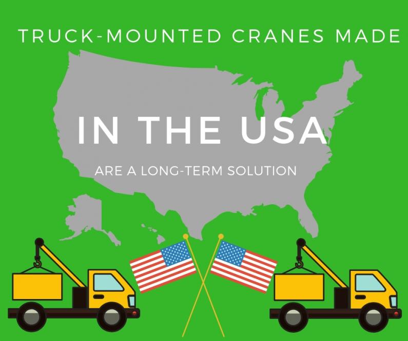 truck cranes made in usa banner